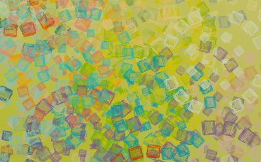 Soyut arka plan sanatı. 2D çizim. Etkileyici yağlı boya resim. Tuvalde fırça darbeleri. Modern sanat. Çok renkli arkaplan. Çağdaş sanat. İfade. Sanatsal dijital palet.