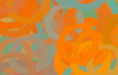 Soyut arka plan sanatı. 2D çizim. Etkileyici yağlı boya resim. Tuvalde fırça darbeleri. Modern sanat. Çok renkli arkaplan. Çağdaş sanat. İfade. Sanatsal dijital palet.