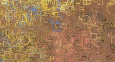 Soyut arka plan sanatı. 2D çizim. Etkileyici yağlı boya resim. Tuvalde fırça darbeleri. Modern sanat. Çok renkli arkaplan. Çağdaş sanat. İfade. Sanatsal dijital palet.