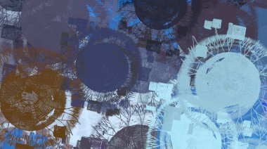 Soyut arka plan sanatı. 2D çizim. Etkileyici yağlı boya resim. Tuvalde fırça darbeleri. Modern sanat. Çok renkli arkaplan. Çağdaş sanat. İfade. Sanatsal dijital palet.