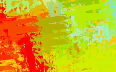 Soyut arka plan sanatı. 2D çizim. Etkileyici yağlı boya resim. Tuvalde fırça darbeleri. Modern sanat. Çok renkli arkaplan. Çağdaş sanat. İfade. Sanatsal dijital palet.