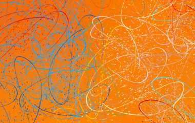 Soyut arka plan sanatı. 2D çizim. Etkileyici yağlı boya resim. Tuvalde fırça darbeleri. Modern sanat. Çok renkli arkaplan. Çağdaş sanat. İfade. Sanatsal dijital palet.