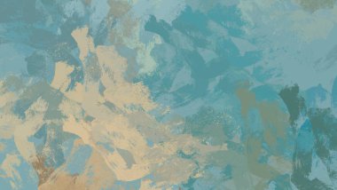 Soyut arka plan sanatı. 2D çizim. Etkileyici yağlı boya resim. Tuvalde fırça darbeleri. Modern sanat. Çok renkli arkaplan. Çağdaş sanat. İfade. Sanatsal dijital palet.