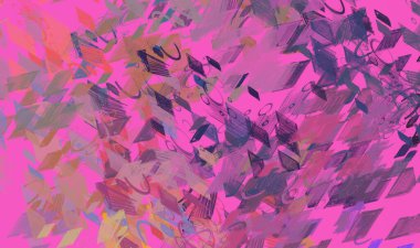 Soyut arka plan sanatı. 2D çizim. Etkileyici yağlı boya resim. Tuvalde fırça darbeleri. Modern sanat. Çok renkli arkaplan. Çağdaş sanat. İfade. Sanatsal dijital palet.