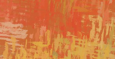 Soyut arka plan sanatı. 2D çizim. Etkileyici yağlı boya resim. Tuvalde fırça darbeleri. Modern sanat. Çok renkli arkaplan. Çağdaş sanat. İfade. Sanatsal dijital palet.