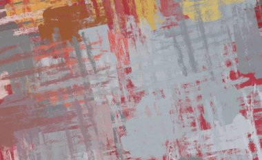 Soyut arka plan sanatı. 2D çizim. Etkileyici yağlı boya resim. Tuvalde fırça darbeleri. Modern sanat. Çok renkli arkaplan. Çağdaş sanat. İfade. Sanatsal dijital palet.
