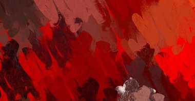 Soyut arka plan sanatı. 2D çizim. Etkileyici yağlı boya resim. Tuvalde fırça darbeleri. Modern sanat. Çok renkli arkaplan. Çağdaş sanat. İfade. Sanatsal dijital palet.