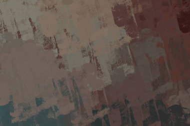 Soyut arka plan sanatı. 2D çizim. Etkileyici yağlı boya resim. Tuvalde fırça darbeleri. Modern sanat. Çok renkli arkaplan. Çağdaş sanat. İfade. Sanatsal dijital palet.