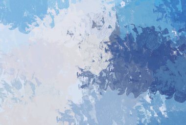 Soyut arka plan sanatı. 2D çizim. Etkileyici yağlı boya resim. Tuvalde fırça darbeleri. Modern sanat. Çok renkli arkaplan. Çağdaş sanat. İfade. Sanatsal dijital palet.