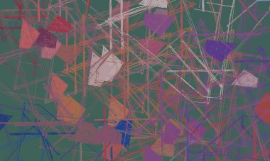 Soyut arka plan sanatı. 2D çizim. Etkileyici yağlı boya resim. Tuvalde fırça darbeleri. Modern sanat. Çok renkli arkaplan. Çağdaş sanat. İfade. Sanatsal dijital palet.