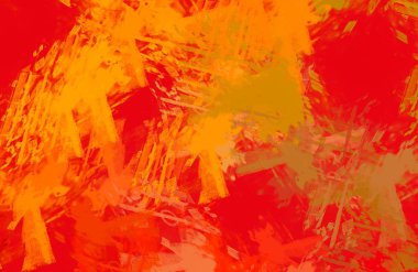 Soyut arka plan sanatı. 2D çizim. Etkileyici yağlı boya resim. Tuvalde fırça darbeleri. Modern sanat. Çok renkli arkaplan. Çağdaş sanat. İfade. Sanatsal dijital palet.