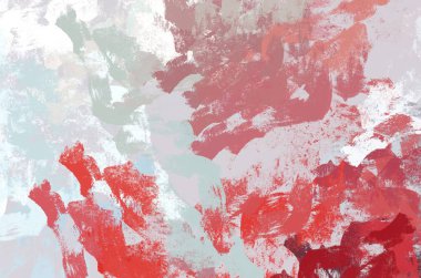 Soyut arka plan sanatı. 2D çizim. Etkileyici yağlı boya resim. Tuvalde fırça darbeleri. Modern sanat. Çok renkli arkaplan. Çağdaş sanat. İfade. Sanatsal dijital palet.