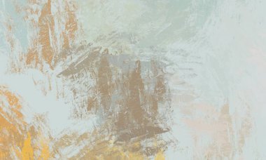 Soyut arka plan sanatı. 2D çizim. Etkileyici yağlı boya resim. Tuvalde fırça darbeleri. Modern sanat. Çok renkli arkaplan. Çağdaş sanat. İfade. Sanatsal dijital palet.