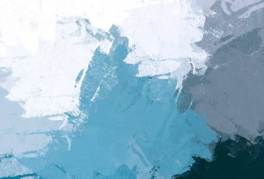 Soyut arka plan sanatı. 2D çizim. Etkileyici yağlı boya resim. Tuvalde fırça darbeleri. Modern sanat. Çok renkli arkaplan. Çağdaş sanat. İfade. Sanatsal dijital palet.