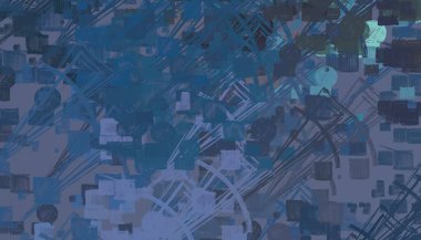 Soyut arka plan sanatı. 2D çizim. Etkileyici yağlı boya resim. Tuvalde fırça darbeleri. Modern sanat. Çok renkli arkaplan. Çağdaş sanat. İfade. Sanatsal dijital palet.