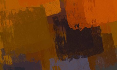 Soyut arka plan sanatı. 2D çizim. Etkileyici yağlı boya resim. Tuvalde fırça darbeleri. Modern sanat. Çok renkli arkaplan. Çağdaş sanat. İfade. Sanatsal dijital palet.
