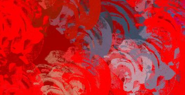 Soyut arka plan sanatı. 2D çizim. Etkileyici yağlı boya resim. Tuvalde fırça darbeleri. Modern sanat. Çok renkli arkaplan. Çağdaş sanat. İfade. Sanatsal dijital palet.