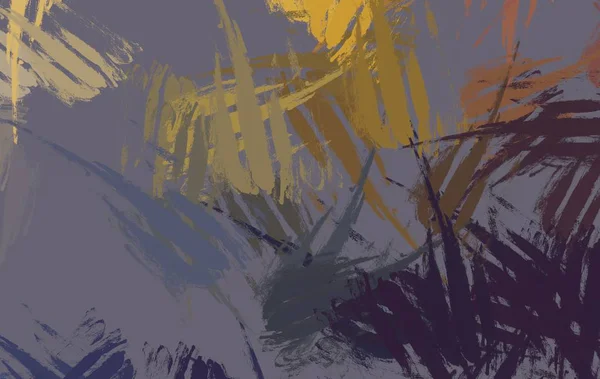 Soyut arka plan sanatı. 2D çizim. Etkileyici yağlı boya resim. Tuvalde fırça darbeleri. Modern sanat. Çok renkli arkaplan. Çağdaş sanat. İfade. Sanatsal dijital palet.