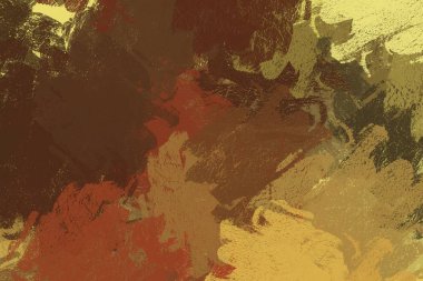 Soyut arka plan sanatı. 2D çizim. Etkileyici yağlı boya resim. Tuvalde fırça darbeleri. Modern sanat. Çok renkli arkaplan. Çağdaş sanat. İfade. Sanatsal dijital palet.