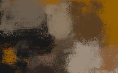 Soyut arka plan sanatı. 2D çizim. Etkileyici yağlı boya resim. Tuvalde fırça darbeleri. Modern sanat. Çok renkli arkaplan. Çağdaş sanat. İfade. Sanatsal dijital palet.