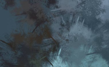 Soyut arka plan sanatı. 2D çizim. Etkileyici yağlı boya resim. Tuvalde fırça darbeleri. Modern sanat. Çok renkli arkaplan. Çağdaş sanat. İfade. Sanatsal dijital palet.