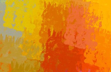 Soyut arka plan sanatı. 2D çizim. Etkileyici yağlı boya resim. Tuvalde fırça darbeleri. Modern sanat. Çok renkli arkaplan. Çağdaş sanat. İfade. Sanatsal dijital palet.