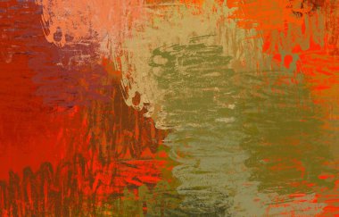 Soyut arka plan sanatı. 2D çizim. Etkileyici yağlı boya resim. Tuvalde fırça darbeleri. Modern sanat. Çok renkli arkaplan. Çağdaş sanat. İfade. Sanatsal dijital palet.