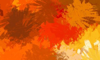 Soyut arka plan sanatı. 2D çizim. Etkileyici yağlı boya resim. Tuvalde fırça darbeleri. Modern sanat. Çok renkli arkaplan. Çağdaş sanat. İfade. Sanatsal dijital palet.