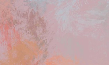 Soyut arka plan sanatı. 2D çizim. Etkileyici yağlı boya resim. Tuvalde fırça darbeleri. Modern sanat. Çok renkli arkaplan. Çağdaş sanat. İfade. Sanatsal dijital palet.