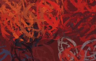 Soyut arka plan sanatı. 2D çizim. Etkileyici yağlı boya resim. Tuvalde fırça darbeleri. Modern sanat. Çok renkli arkaplan. Çağdaş sanat. İfade. Sanatsal dijital palet.