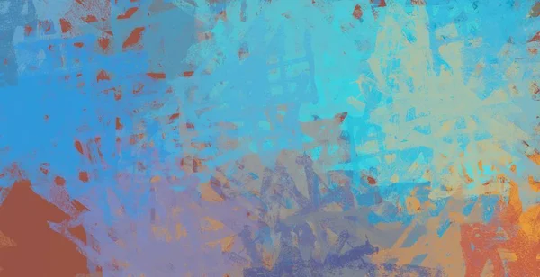 抽象的背景画 2番目のイラスト 表現力豊かな油絵 キャンバス上のブラシストローク 現代美術 マルチカラーの背景 現代美術 表現だ 芸術的なデジタルパレット — ストック写真