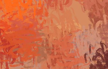 Soyut arka plan sanatı. 2D çizim. Etkileyici yağlı boya resim. Tuvalde fırça darbeleri. Modern sanat. Çok renkli arkaplan. Çağdaş sanat. İfade. Sanatsal dijital palet.