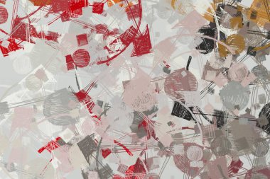 Soyut arka plan sanatı. 2D çizim. Etkileyici yağlı boya resim. Tuvalde fırça darbeleri. Modern sanat. Çok renkli arkaplan. Çağdaş sanat. İfade. Sanatsal dijital palet.