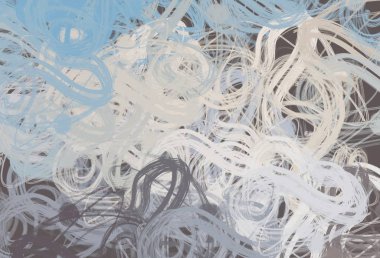 Soyut arka plan sanatı. 2D çizim. Etkileyici yağlı boya resim. Tuvalde fırça darbeleri. Modern sanat. Çok renkli arkaplan. Çağdaş sanat. İfade. Sanatsal dijital palet.