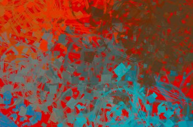 Soyut arka plan sanatı. 2D çizim. Etkileyici yağlı boya resim. Tuvalde fırça darbeleri. Modern sanat. Çok renkli arkaplan. Çağdaş sanat. İfade. Sanatsal dijital palet.