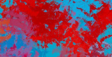Soyut arka plan sanatı. 2D çizim. Etkileyici yağlı boya resim. Tuvalde fırça darbeleri. Modern sanat. Çok renkli arkaplan. Çağdaş sanat. İfade. Sanatsal dijital palet.