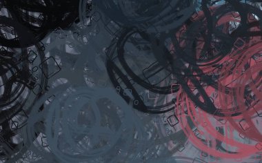 Soyut arka plan sanatı. 2D çizim. Etkileyici yağlı boya resim. Tuvalde fırça darbeleri. Modern sanat. Çok renkli arkaplan. Çağdaş sanat. İfade. Sanatsal dijital palet.