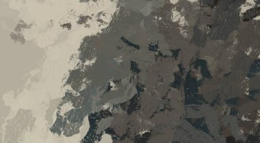 Soyut arka plan sanatı. 2D çizim. Etkileyici yağlı boya resim. Tuvalde fırça darbeleri. Modern sanat. Çok renkli arkaplan. Çağdaş sanat. İfade. Sanatsal dijital palet.
