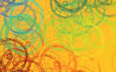 Soyut arka plan sanatı. 2D çizim. Etkileyici yağlı boya resim. Tuvalde fırça darbeleri. Modern sanat. Çok renkli arkaplan. Çağdaş sanat. İfade. Sanatsal dijital palet.