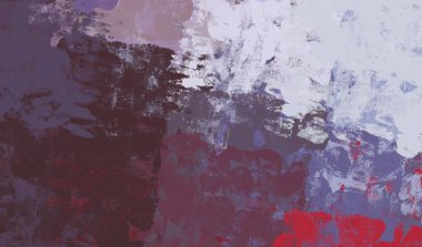 Soyut arka plan sanatı. 2D çizim. Etkileyici yağlı boya resim. Tuvalde fırça darbeleri. Modern sanat. Çok renkli arkaplan. Çağdaş sanat. İfade. Sanatsal dijital palet.