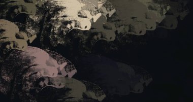 Soyut arka plan sanatı. 2D çizim. Etkileyici yağlı boya resim. Tuvalde fırça darbeleri. Modern sanat. Çok renkli arkaplan. Çağdaş sanat. İfade. Sanatsal dijital palet.