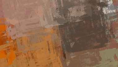 Soyut arka plan sanatı. 2D çizim. Etkileyici yağlı boya resim. Tuvalde fırça darbeleri. Modern sanat. Çok renkli arkaplan. Çağdaş sanat. İfade. Sanatsal dijital palet.