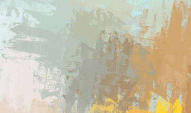 Soyut arka plan sanatı. 2D çizim. Etkileyici yağlı boya resim. Tuvalde fırça darbeleri. Modern sanat. Çok renkli arkaplan. Çağdaş sanat. İfade. Sanatsal dijital palet.