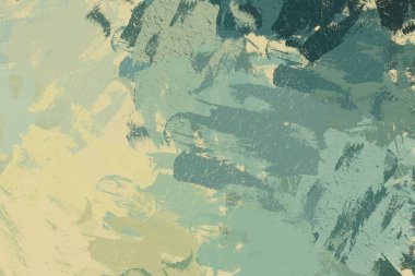 Soyut arka plan sanatı. 2D çizim. Etkileyici yağlı boya resim. Tuvalde fırça darbeleri. Modern sanat. Çok renkli arkaplan. Çağdaş sanat. İfade. Sanatsal dijital palet.