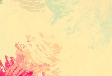 Soyut arka plan sanatı. 2D çizim. Etkileyici yağlı boya resim. Tuvalde fırça darbeleri. Modern sanat. Çok renkli arkaplan. Çağdaş sanat. İfade. Sanatsal dijital palet.