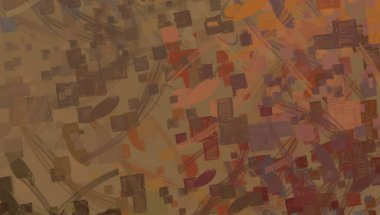 Soyut arka plan sanatı. 2D çizim. Etkileyici yağlı boya resim. Tuvalde fırça darbeleri. Modern sanat. Çok renkli arkaplan. Çağdaş sanat. İfade. Sanatsal dijital palet.