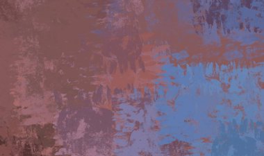 Soyut arka plan sanatı. 2D çizim. Etkileyici yağlı boya resim. Tuvalde fırça darbeleri. Modern sanat. Çok renkli arkaplan. Çağdaş sanat. İfade. Sanatsal dijital palet.