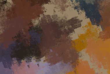 Soyut arka plan sanatı. 2D çizim. Etkileyici yağlı boya resim. Tuvalde fırça darbeleri. Modern sanat. Çok renkli arkaplan. Çağdaş sanat. İfade. Sanatsal dijital palet.