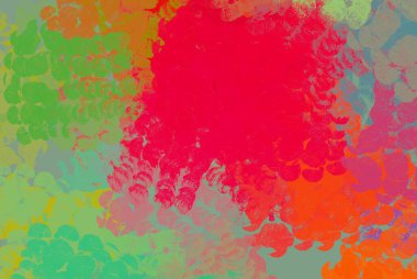 Soyut arka plan sanatı. 2D çizim. Etkileyici yağlı boya resim. Tuvalde fırça darbeleri. Modern sanat. Çok renkli arkaplan. Çağdaş sanat. İfade. Sanatsal dijital palet.