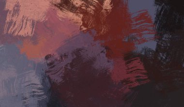 Soyut arka plan sanatı. 2D çizim. Etkileyici yağlı boya resim. Tuvalde fırça darbeleri. Modern sanat. Çok renkli arkaplan. Çağdaş sanat. İfade. Sanatsal dijital palet.